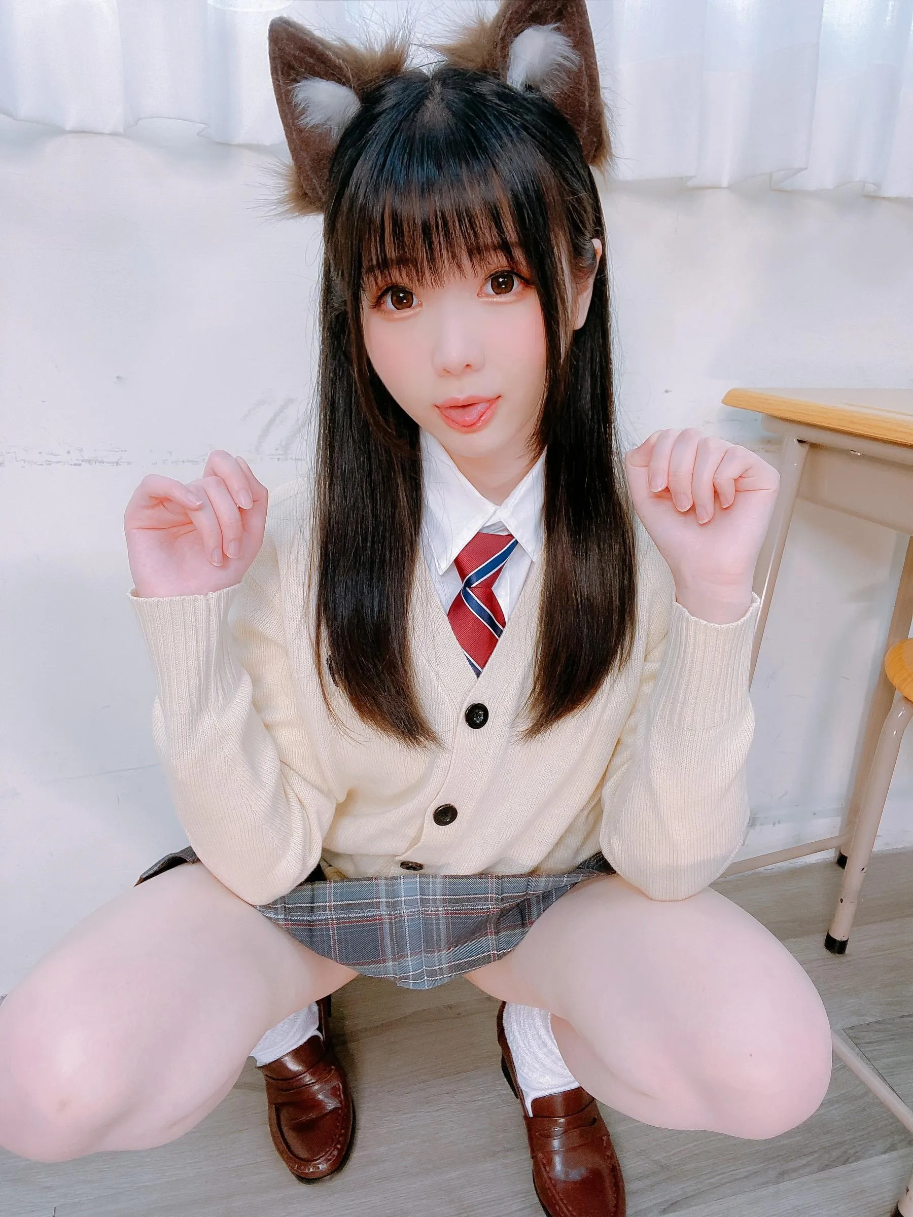 霜月shimo – NO.57 Fantia 2022年07月会员合集7期-2022-07-24 猫耳制服 [22P]插图5